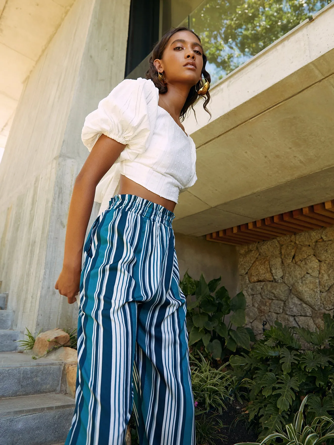 Sustainable Zany Top - Solid Blanc sold by Diarrablu