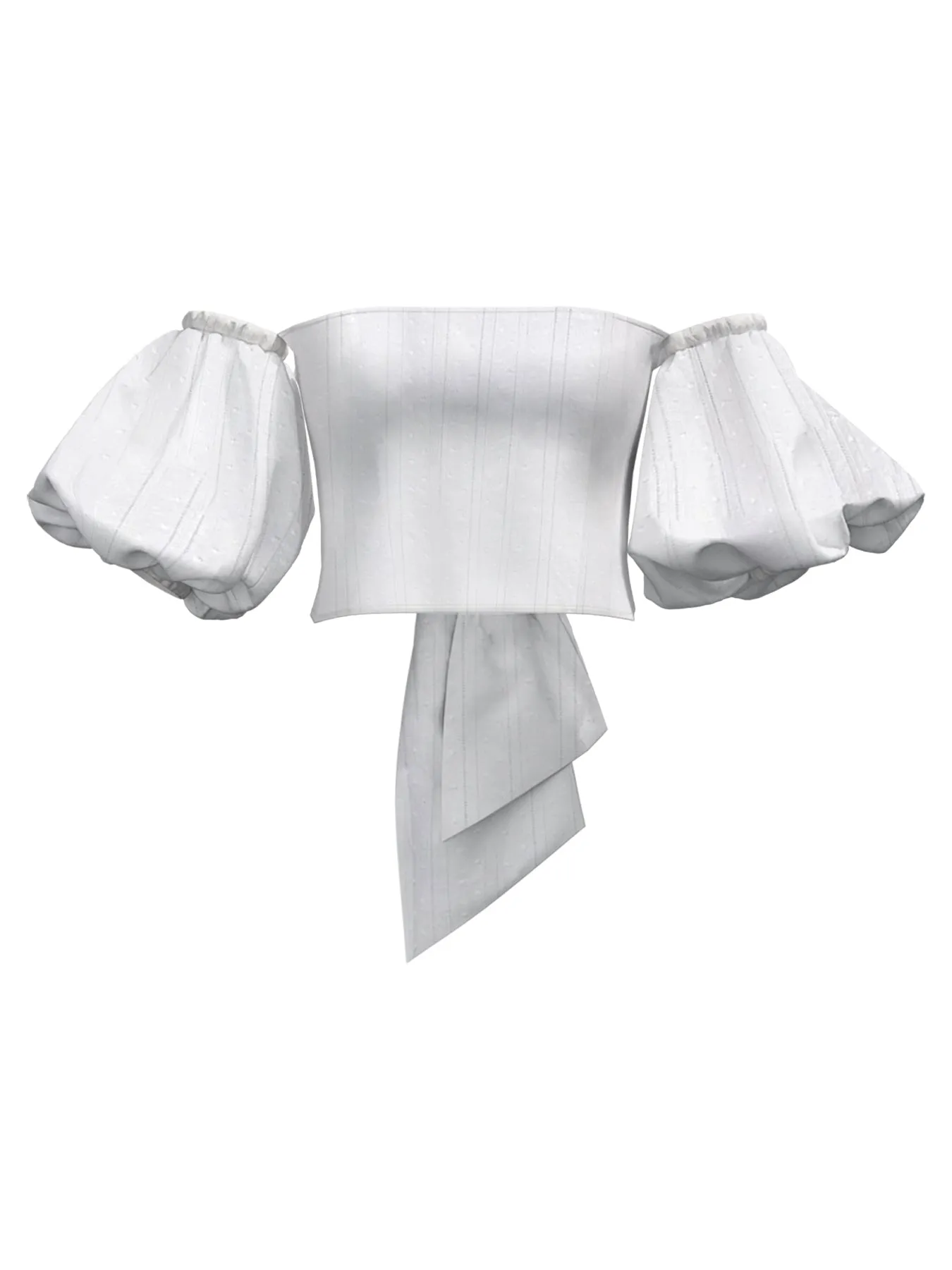 Sustainable Zany Top - Solid Blanc sold by Diarrablu product image thumbnail 3