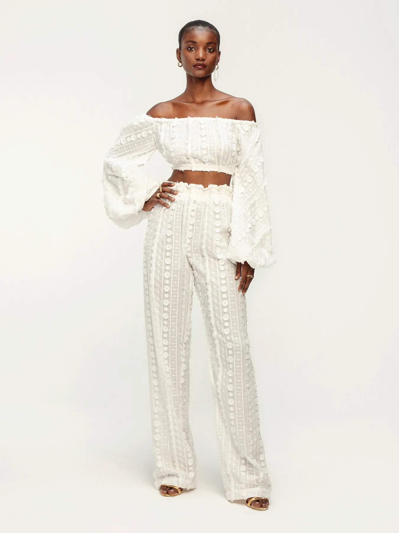 Leer Nar Pants - Bahar Blanc sold by Diarrablu product image thumbnail 3