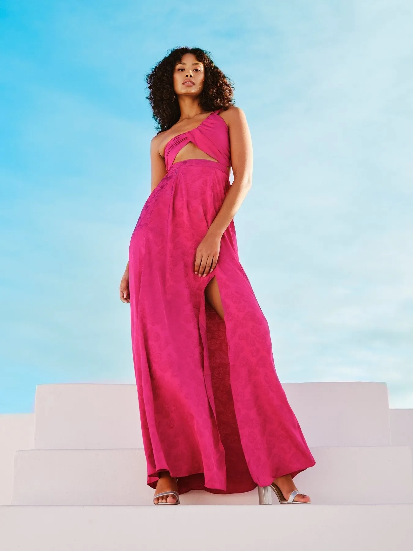 Dalia Dress - Zeen Fuchsia sold by Diarrablu product image thumbnail 4