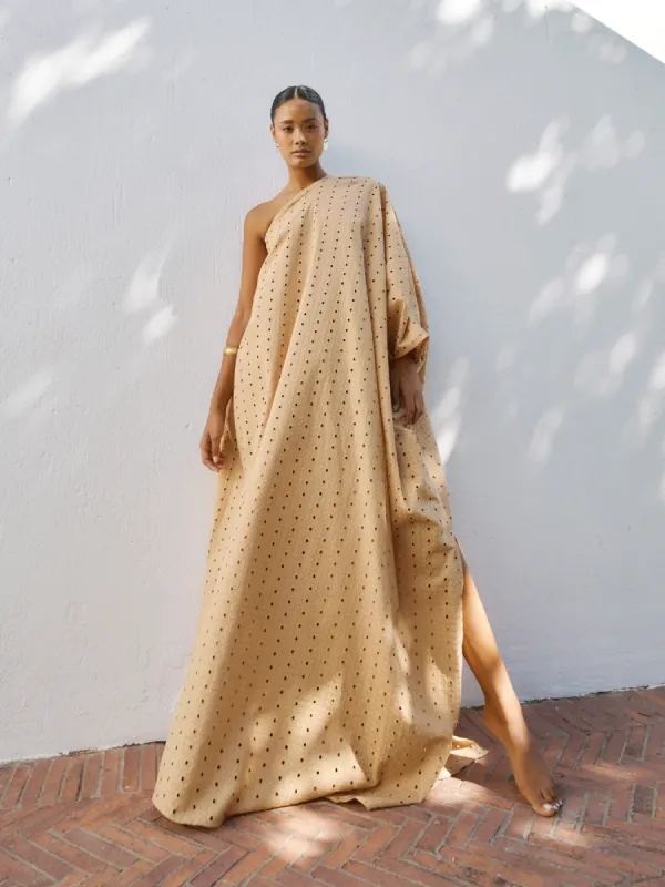 Satu Dress - Binta Camel sold by Diarrablu