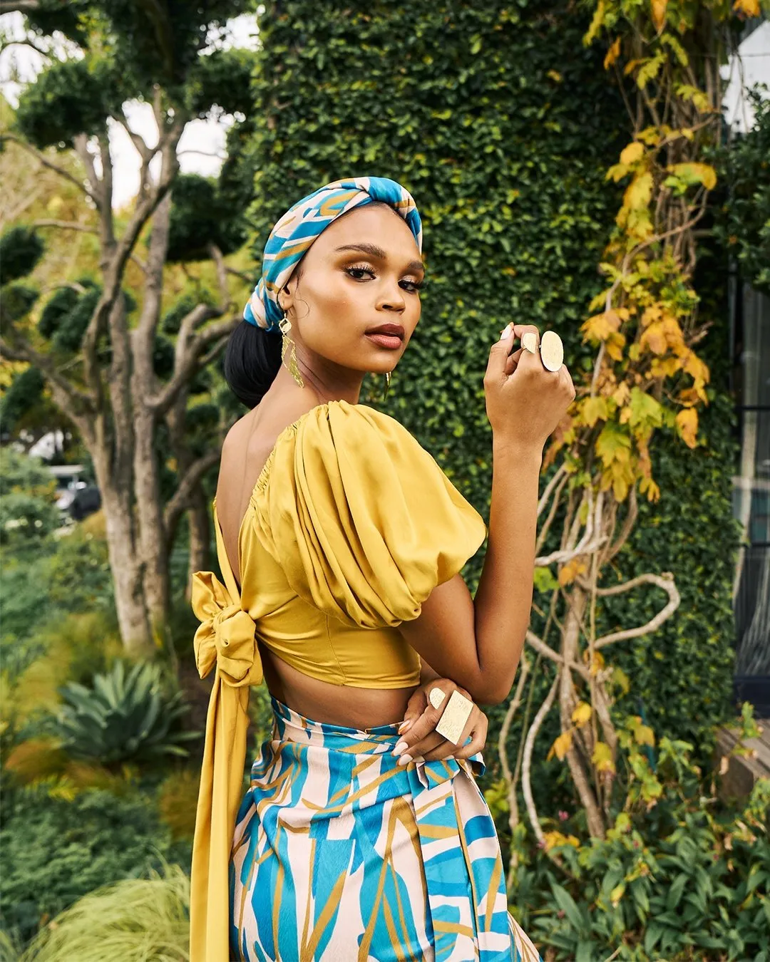 Moussor Headwrap - Blossom Teal sold by Diarrablu product image thumbnail 3