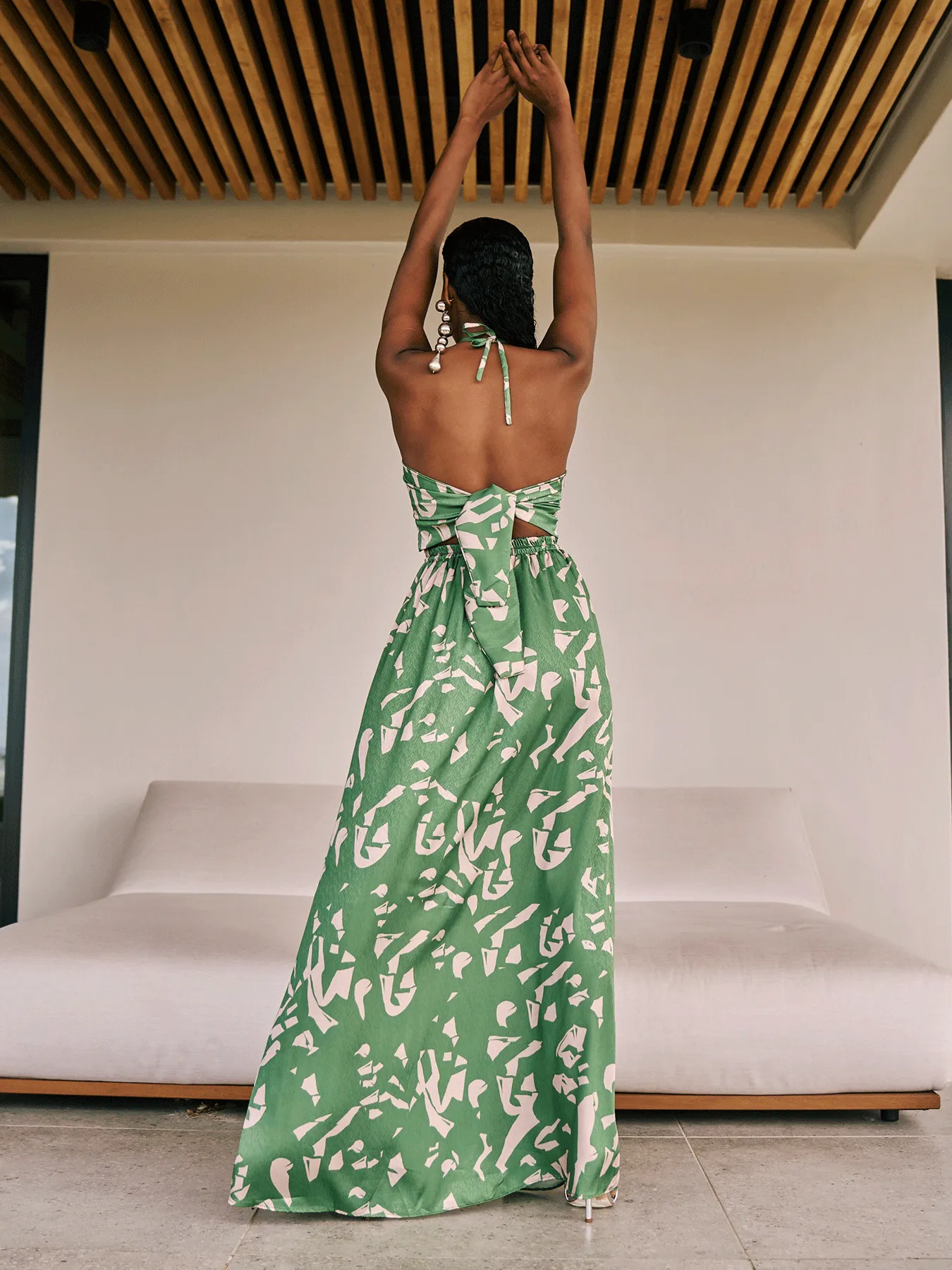 Nisha Dress - Batik Vert sold by Diarrablu product image thumbnail 4