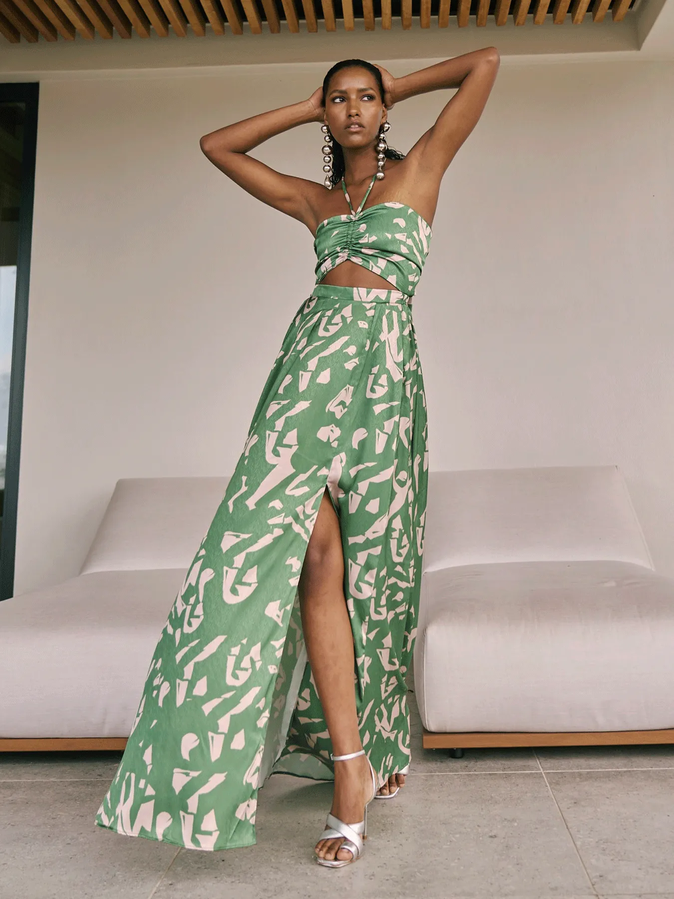 Nisha Dress - Batik Vert sold by Diarrablu