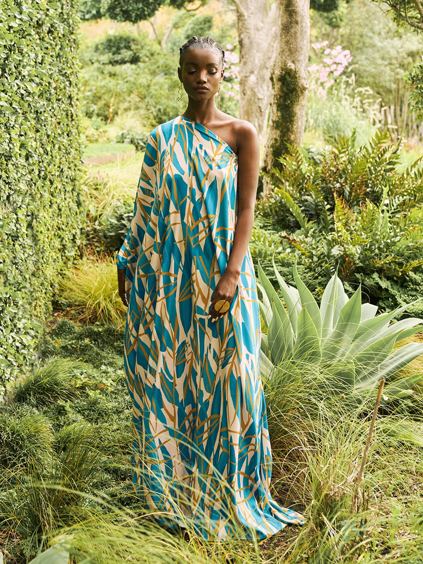 Satu Dress - Blossom Teal sold by Diarrablu