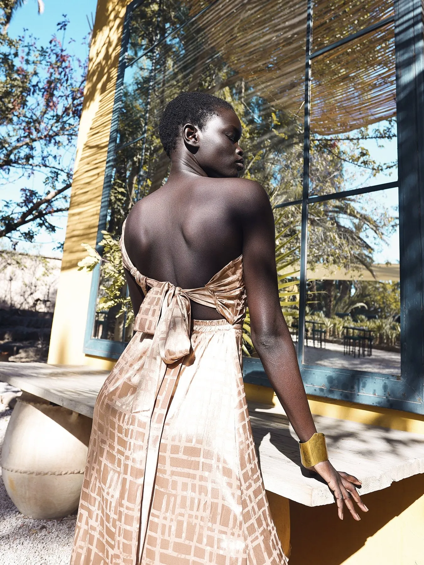 Dalia Dress - Dhaw Gold sold by Diarrablu product image thumbnail 4