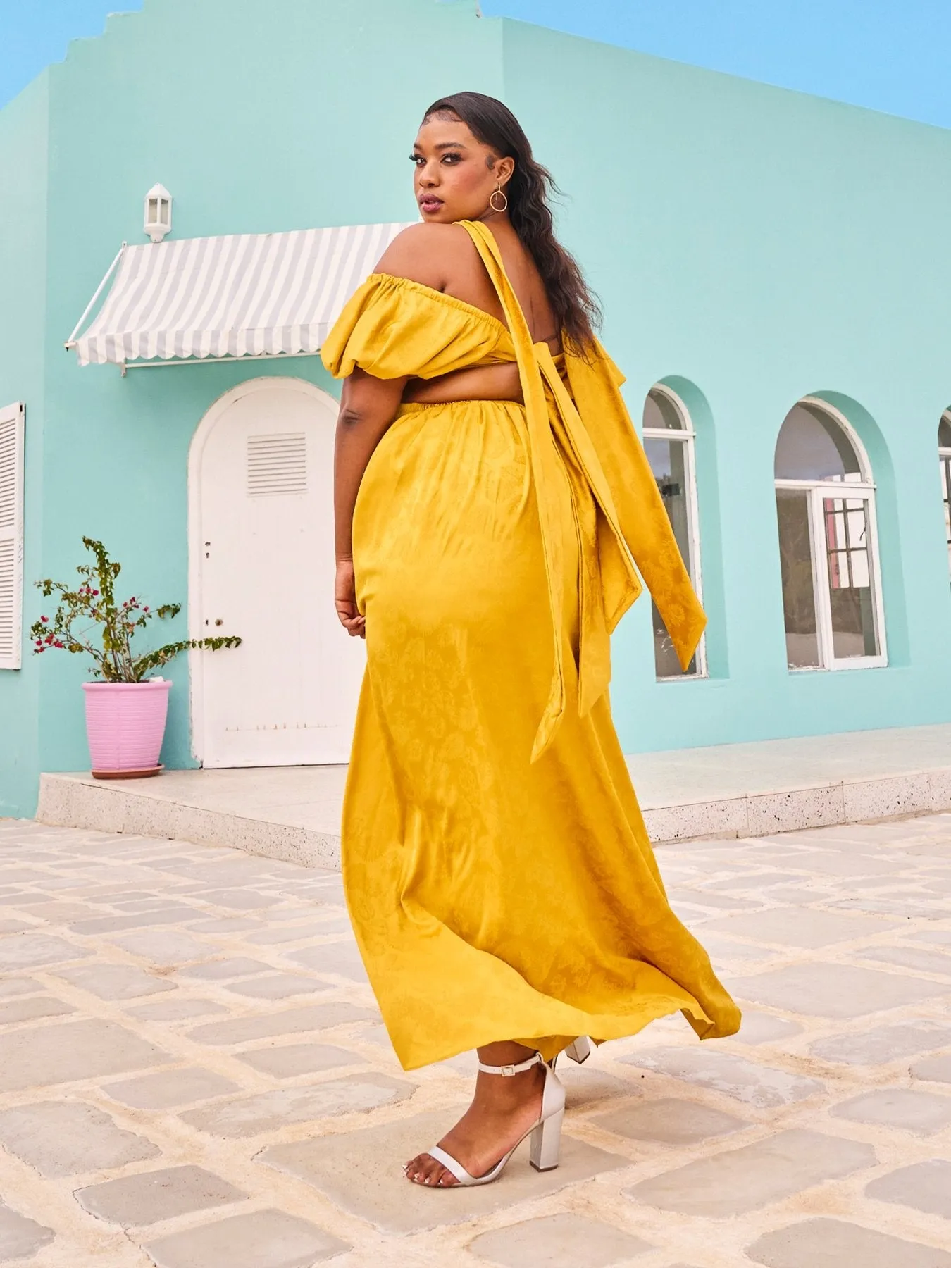 Neni Dress - Zeen Mustard sold by Diarrablu product image thumbnail 4