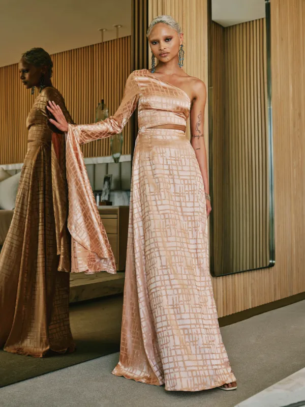 Eden Dress - Dhaw Gold sold by Diarrablu