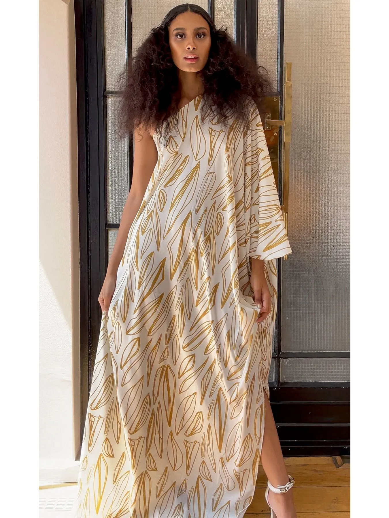 Satu Dress - Fiore Gold sold by Diarrablu