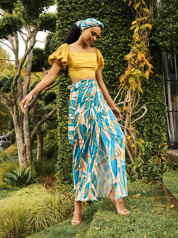 Seur Skirt - Blossom Teal made by Diarrablu