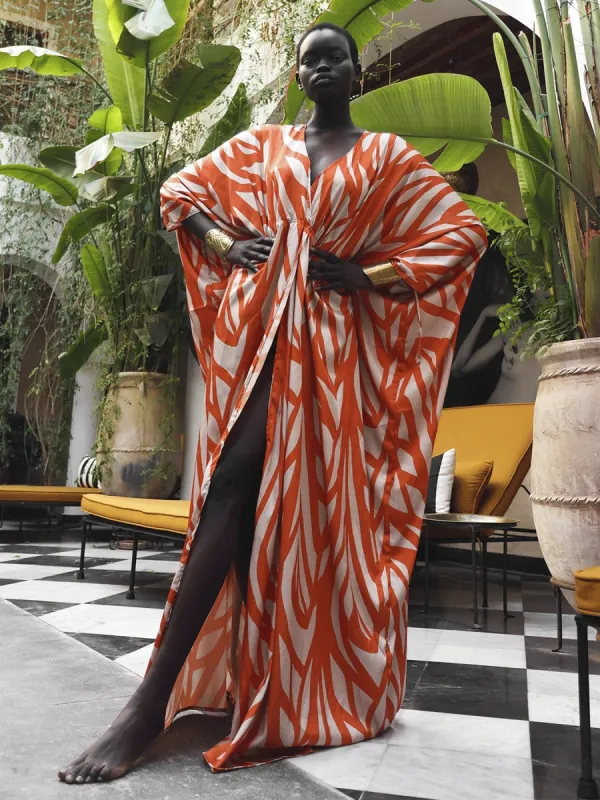 Naim Dress - Bela Orange sold by Diarrablu