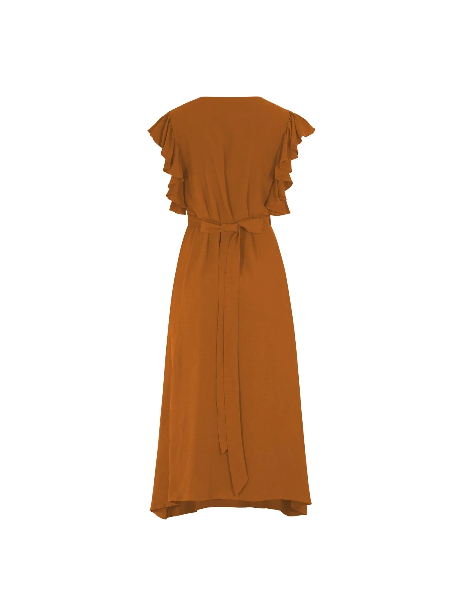 Sustainable Rukia Dress - Solid Rust sold by Diarrablu product image thumbnail 3