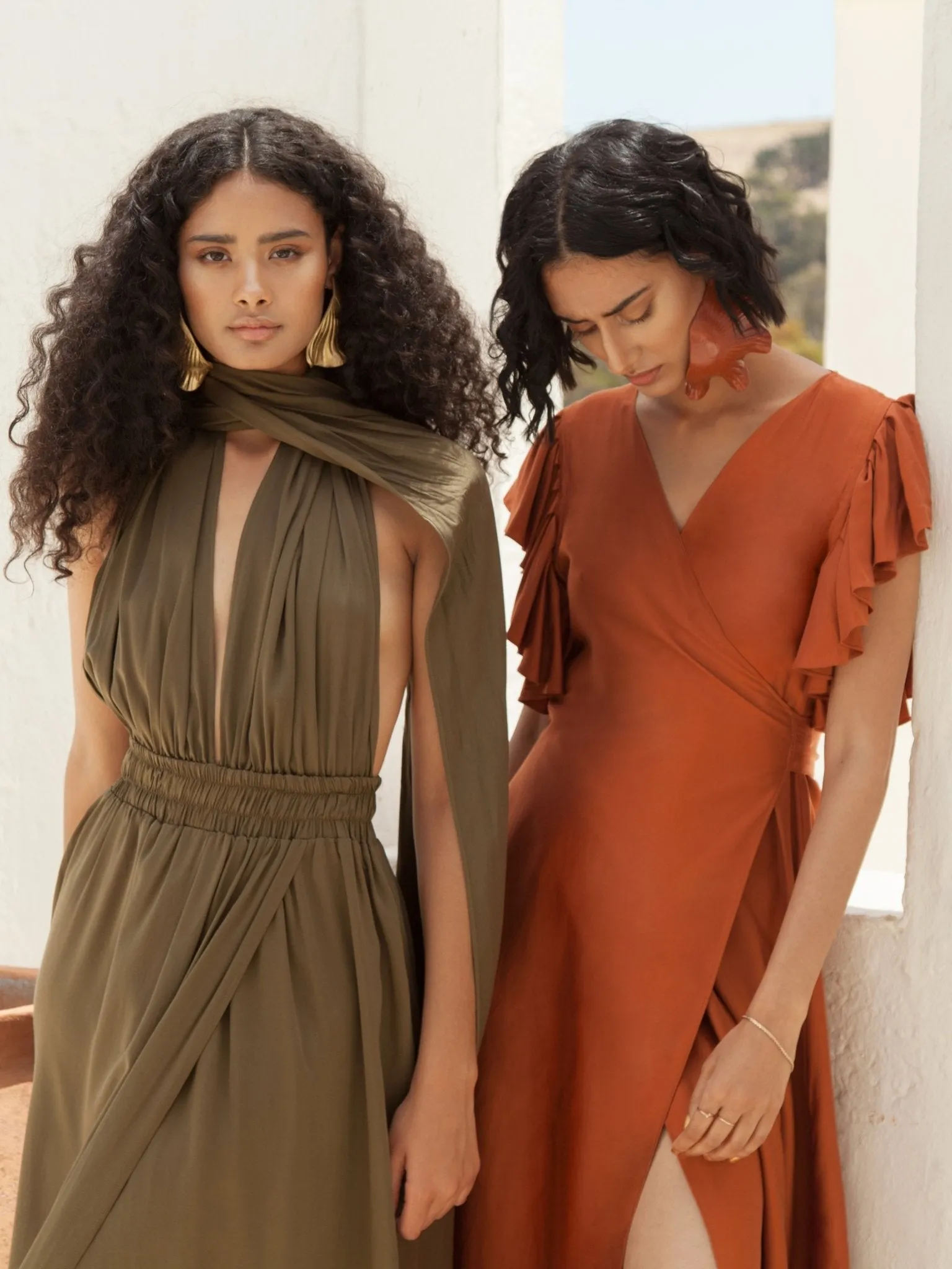 Sustainable Rukia Dress - Solid Rust sold by Diarrablu product image thumbnail 4