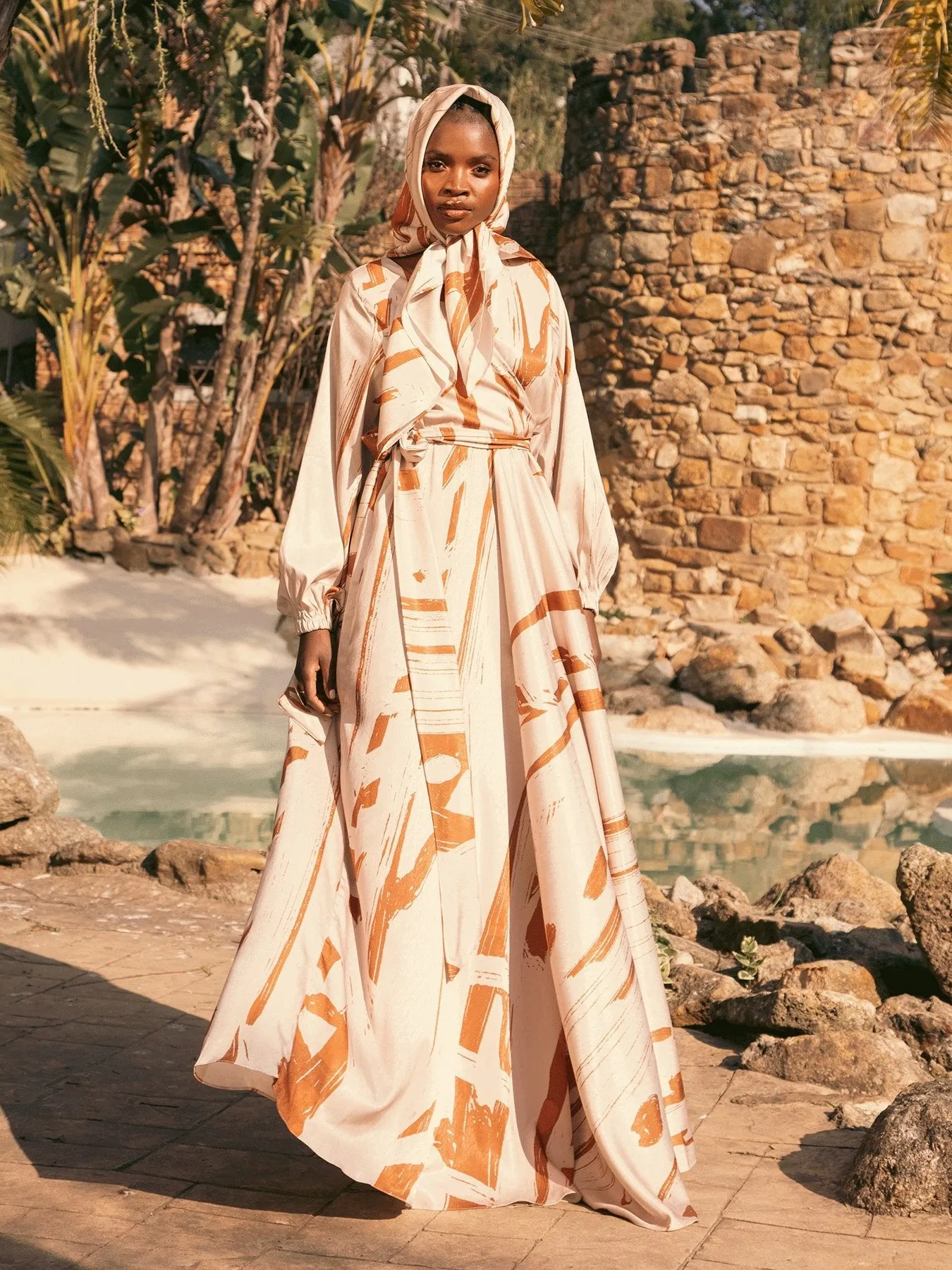 Marieme Dress - Garden Cream sold by Diarrablu product image thumbnail 5