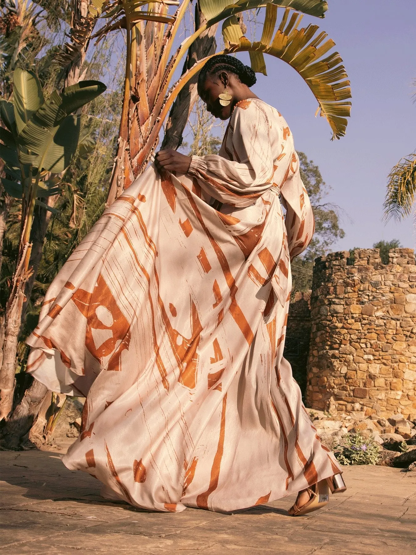 Marieme Dress - Garden Cream sold by Diarrablu product image thumbnail 3