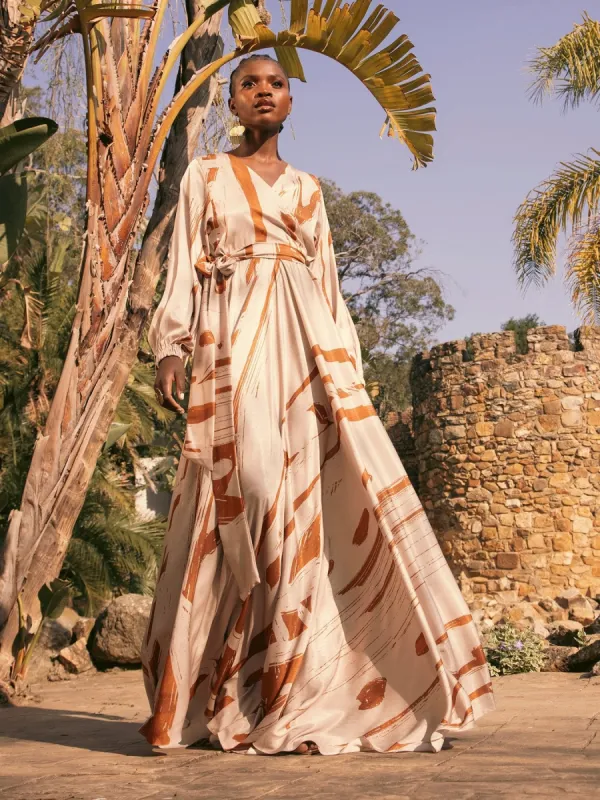 Marieme Dress - Garden Cream sold by Diarrablu