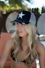 NEW!! Cotton Star Baseball Hat in Black and Gray sold by Glitzy Bella