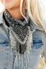 NEW!! Crystal Fringe Bandana in Black sold by Glitzy Bella
