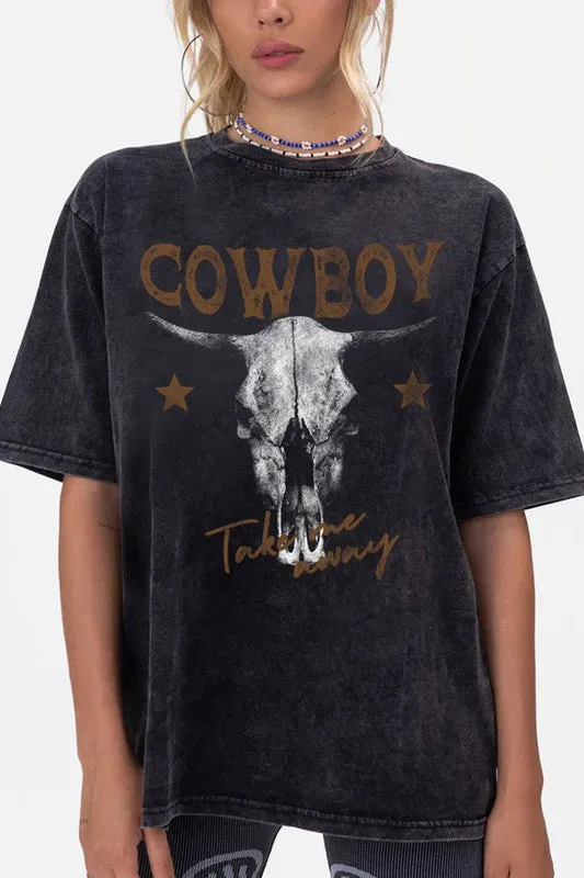 NEW!! Cowboy Take Me Away Graphic Tee sold by Glitzy Bella product image thumbnail 2