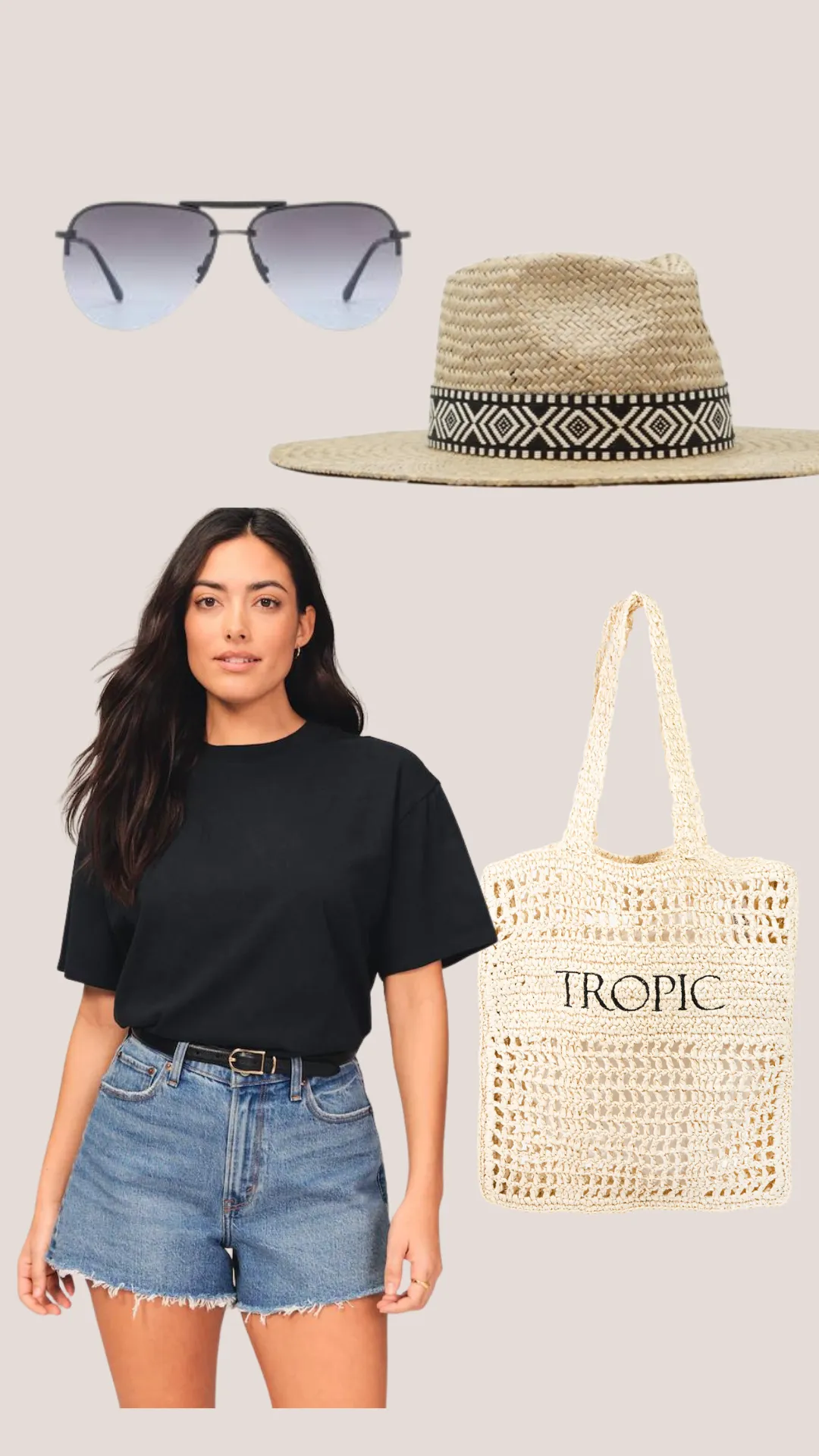 AS SEEN by ALEXA ANGLIN!! Tropic Raffia Beach Bag in Light Natural sold by Glitzy Bella product image thumbnail 2