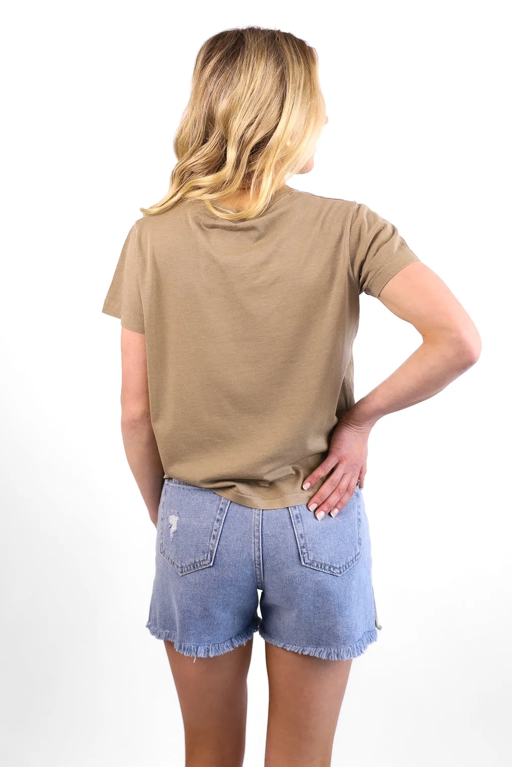 NEW!! Coors Tee in Taupe sold by Glitzy Bella product image thumbnail 4