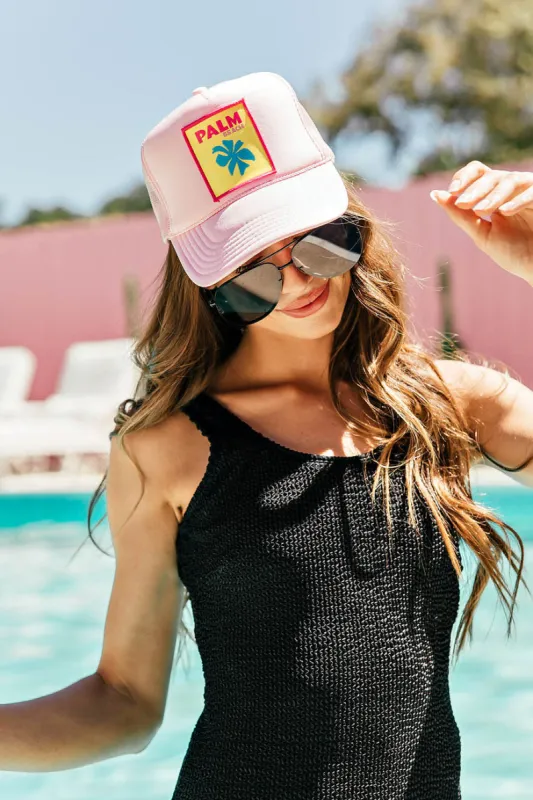 NEW!! The Palm Beach Trucker Hat in 5 Colors sold by Glitzy Bella