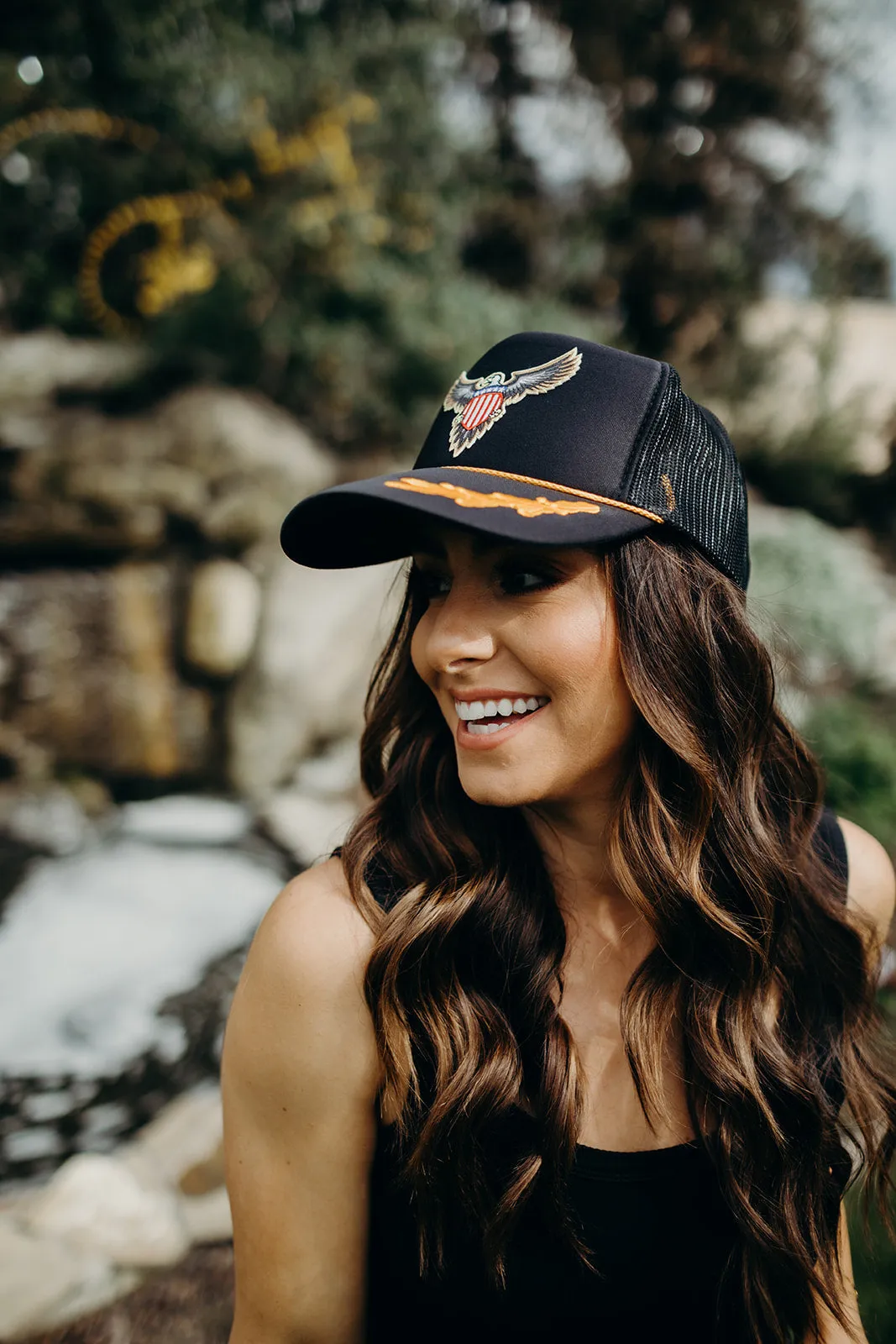 The Ascot Eagle Trucker Hat sold by Glitzy Bella product image thumbnail 4