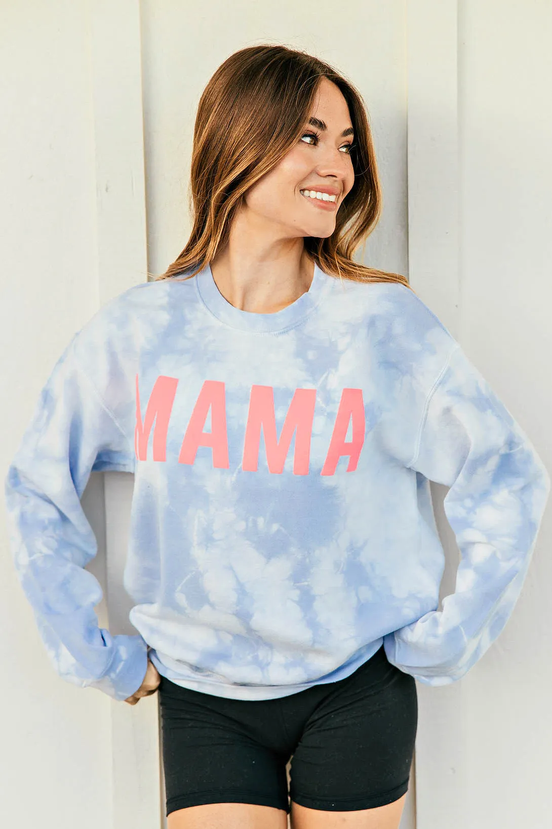 NEW!! "MAMA" Handmade Tie Dye Sweatshirt sold by Glitzy Bella