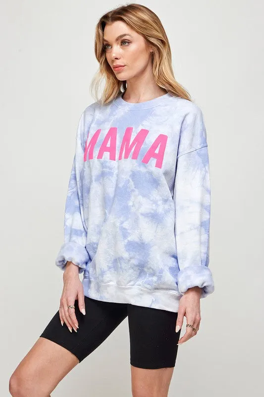 NEW!! "MAMA" Handmade Tie Dye Sweatshirt sold by Glitzy Bella product image thumbnail 4