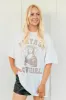 FINAL SALE!! Vintage Cowgirl Graphic Oversized Tee in White sold by Glitzy Bella