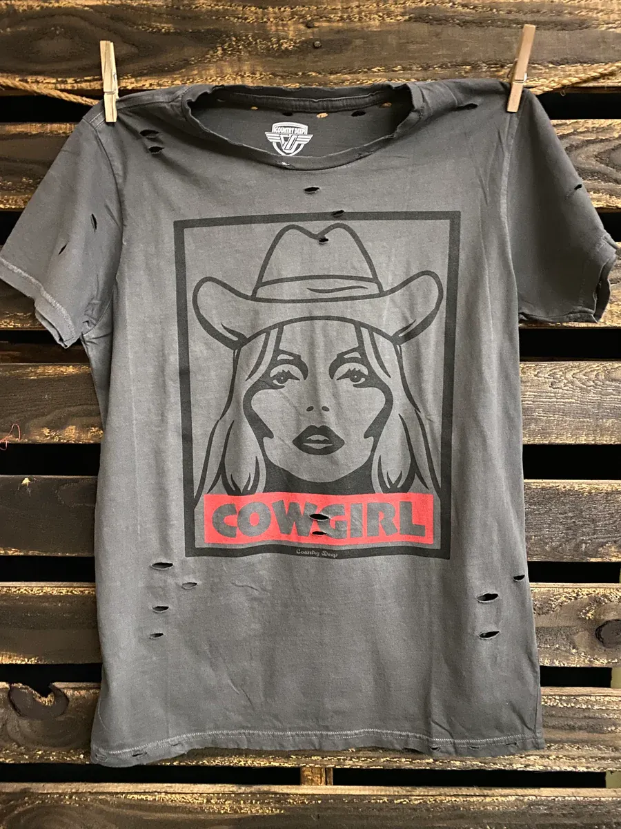 NEW!! Cowgirl Graphic Tee sold by Glitzy Bella