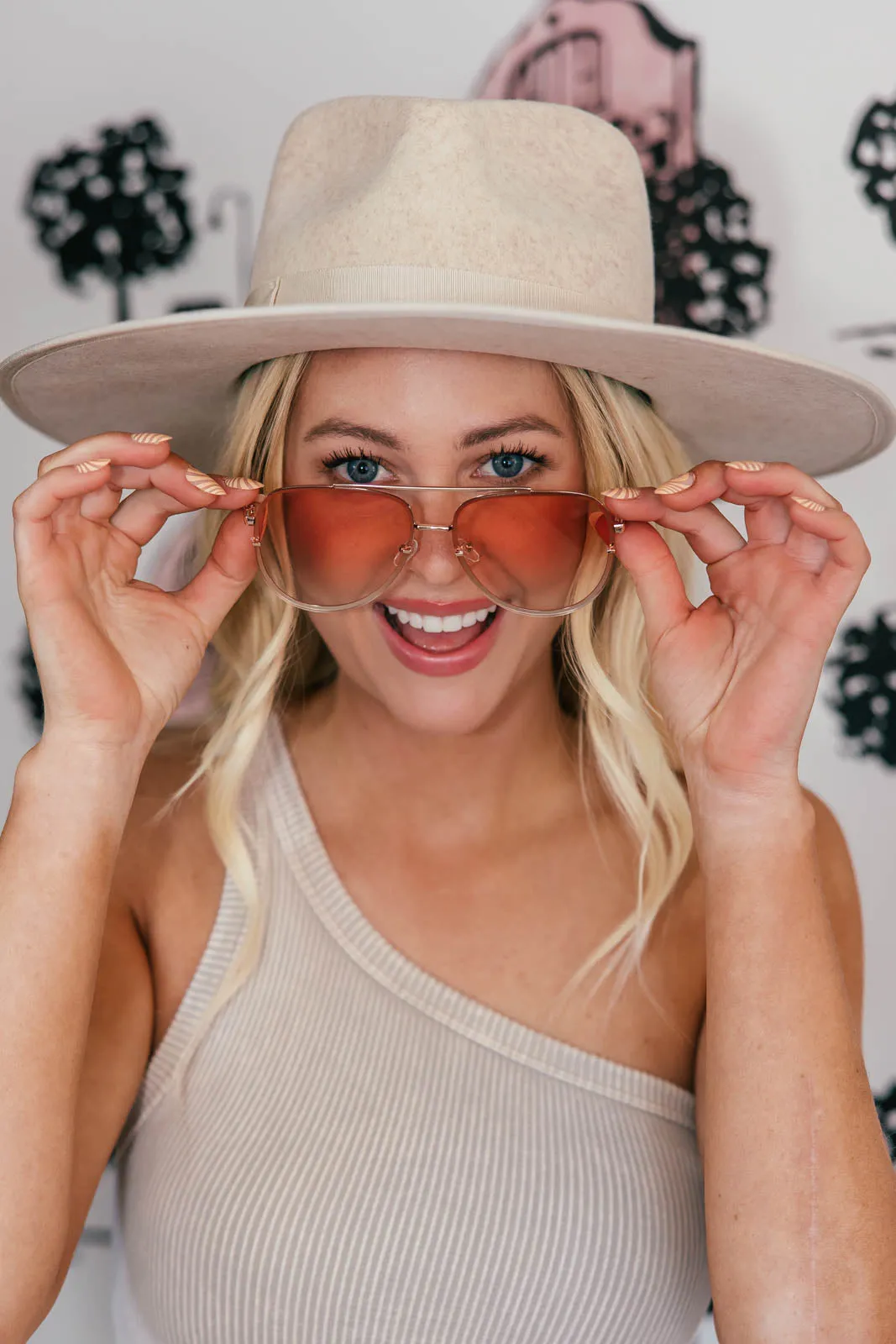 NEW!! Vintage Beige One Shoulder Crop Top by Nikibiki sold by Glitzy Bella product image thumbnail 5