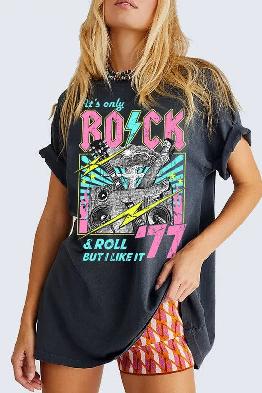 NEW!! Let's Rock N Roll Graphic Tee sold by Glitzy Bella product image thumbnail 2