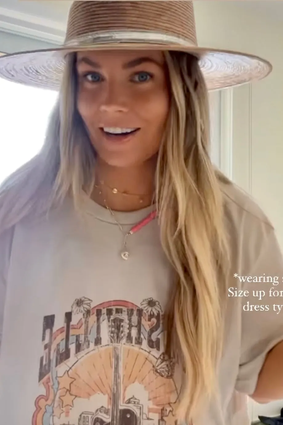 AS SEEN ON BRITT HORTON!! The “Malibu” Islander Pressed Palm Straw Hat sold by Glitzy Bella product image thumbnail 3