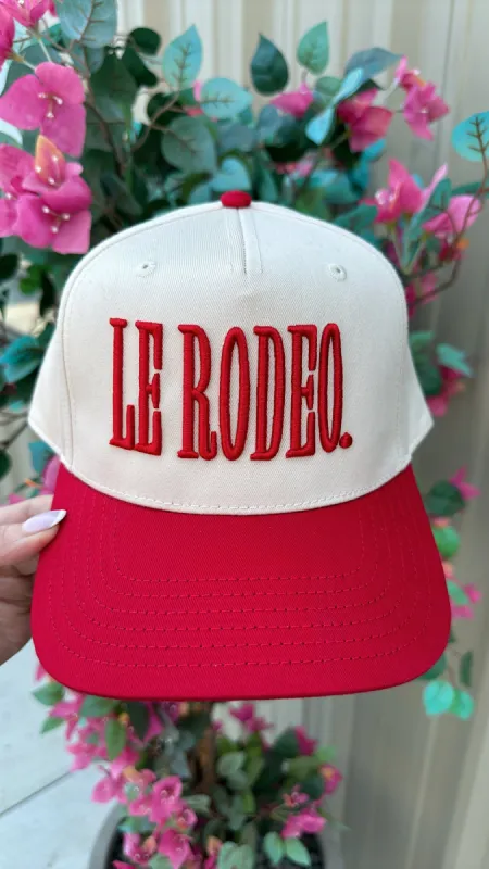 AS SEEN ON MCKINLI!! Rodeo Trucker Hat in Red sold by Glitzy Bella
