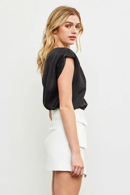 FINAL SALE!! Isabele One Shoulder Top in Black sold by Glitzy Bella product image thumbnail 2