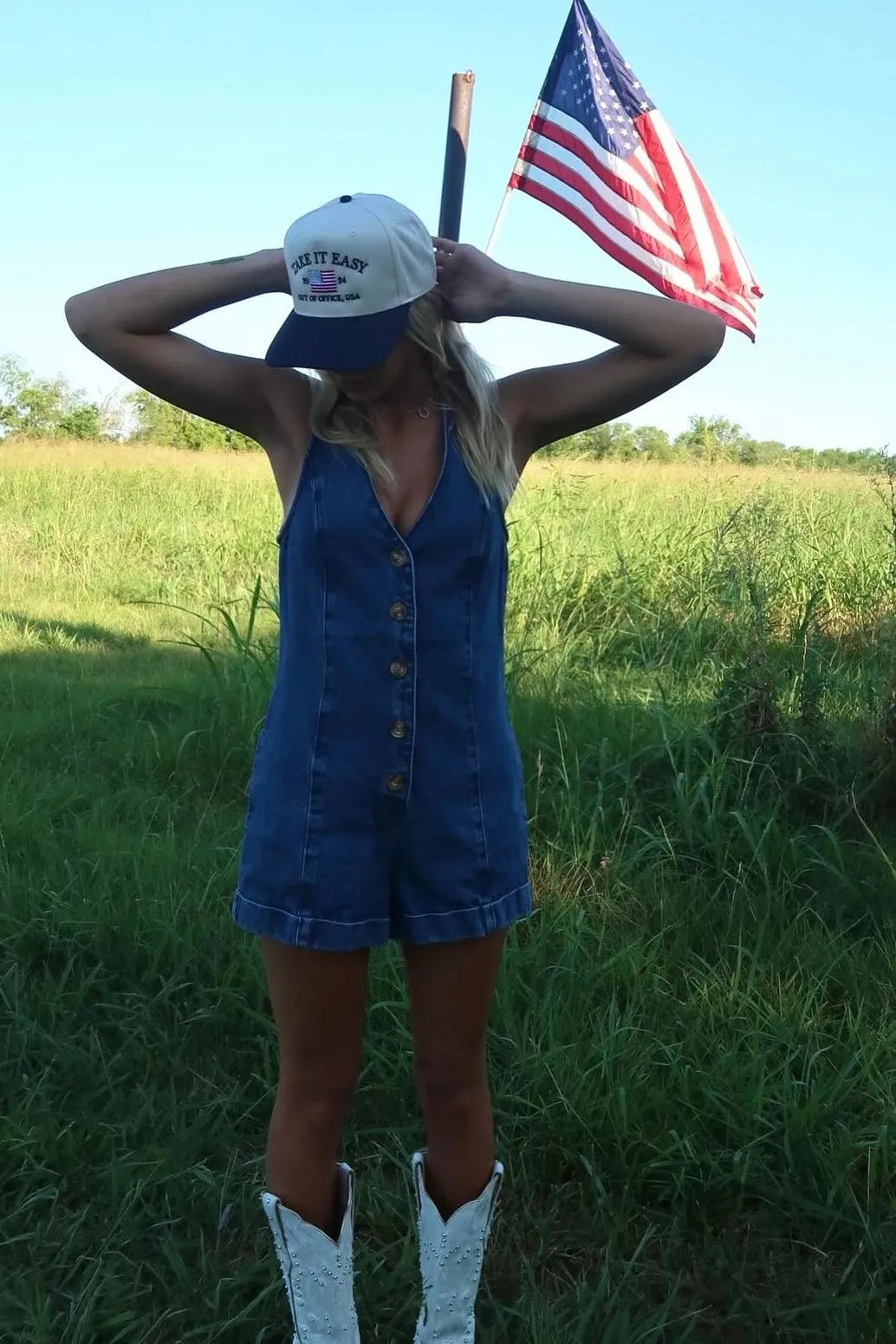 FINAL SALE!! San Diego Denim Romper by Show Me Your MuMu sold by Glitzy Bella product image thumbnail 3