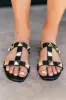 NEW!! The Gladiator Stud Slide Sandal in Black sold by Glitzy Bella