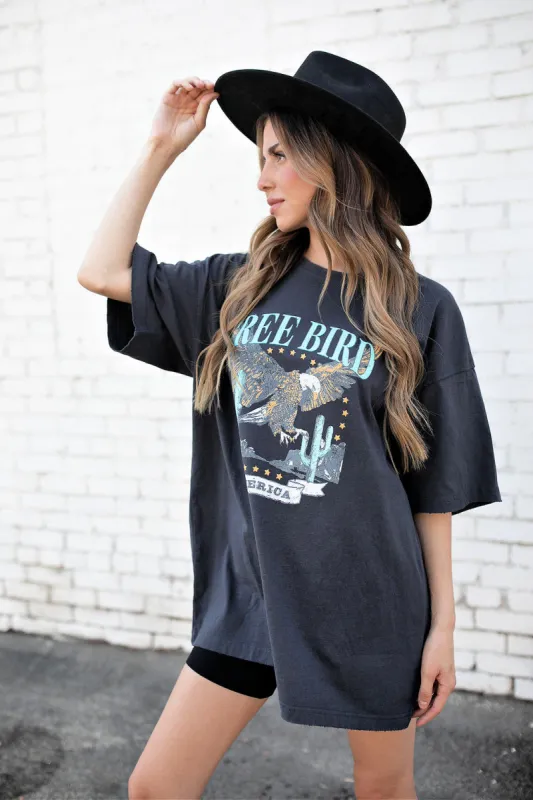 NEW!! Free Bird America Graphic Oversized Tee sold by Glitzy Bella