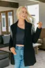 FINAL SALE!! The Rhinestone Fringe Shoulder Black Blazer sold by Glitzy Bella