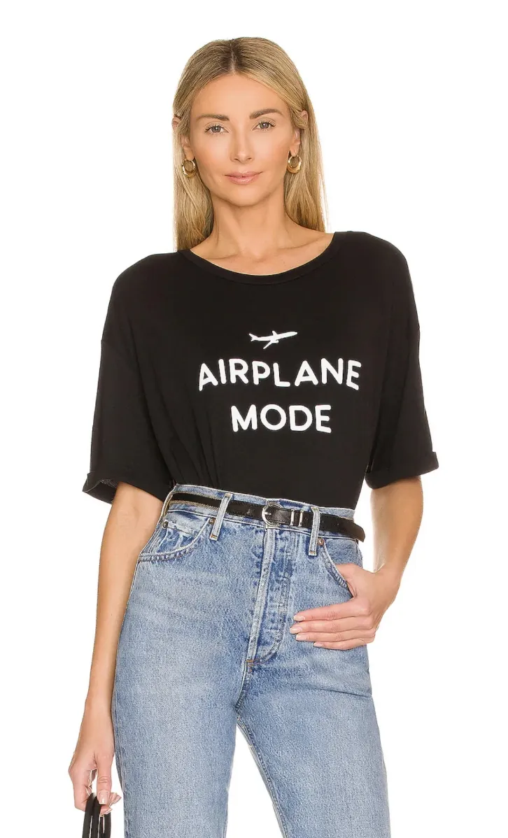 FINAL SALE!! Airplane Mode Tee sold by Glitzy Bella product image thumbnail 4