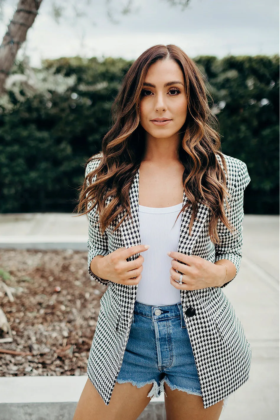 NEW!! The Houndstooth Blazer with Pink Wording sold by Glitzy Bella product image thumbnail 3