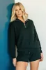 NEW!! Hawley Half Zip Sweatshirt in Black by VARLEY sold by Glitzy Bella