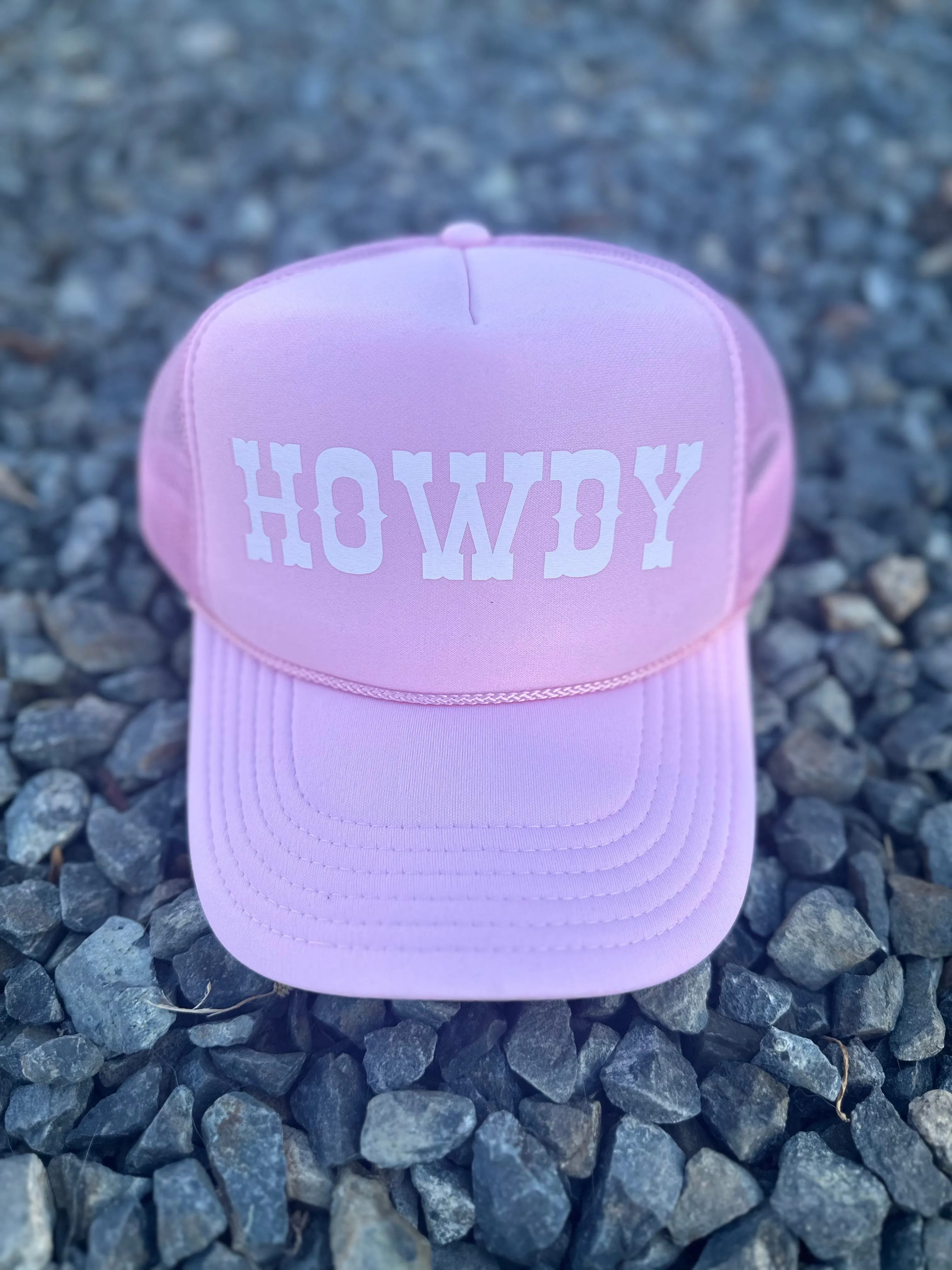 NEW!! "Howdy" Trucker Hat in Pink sold by Glitzy Bella product image thumbnail 5