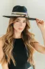 NEW!! The Navajo Feather Banded Hat in Black sold by Glitzy Bella