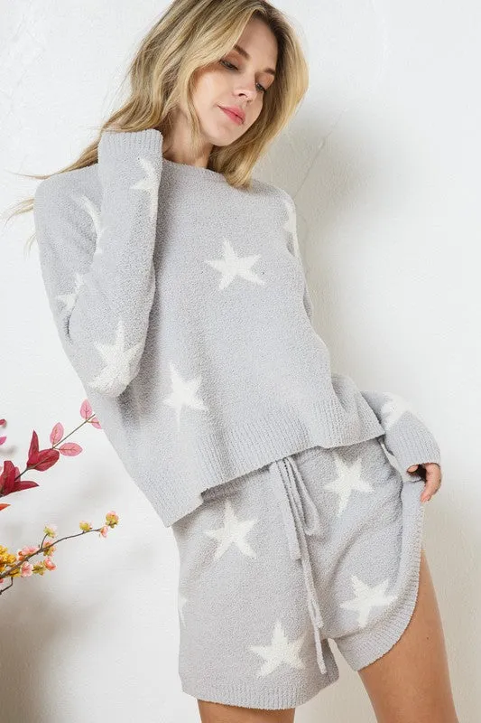 NEW!! Comfy Luxe Pajama Lounge Set in Grey sold by Glitzy Bella product image thumbnail 4