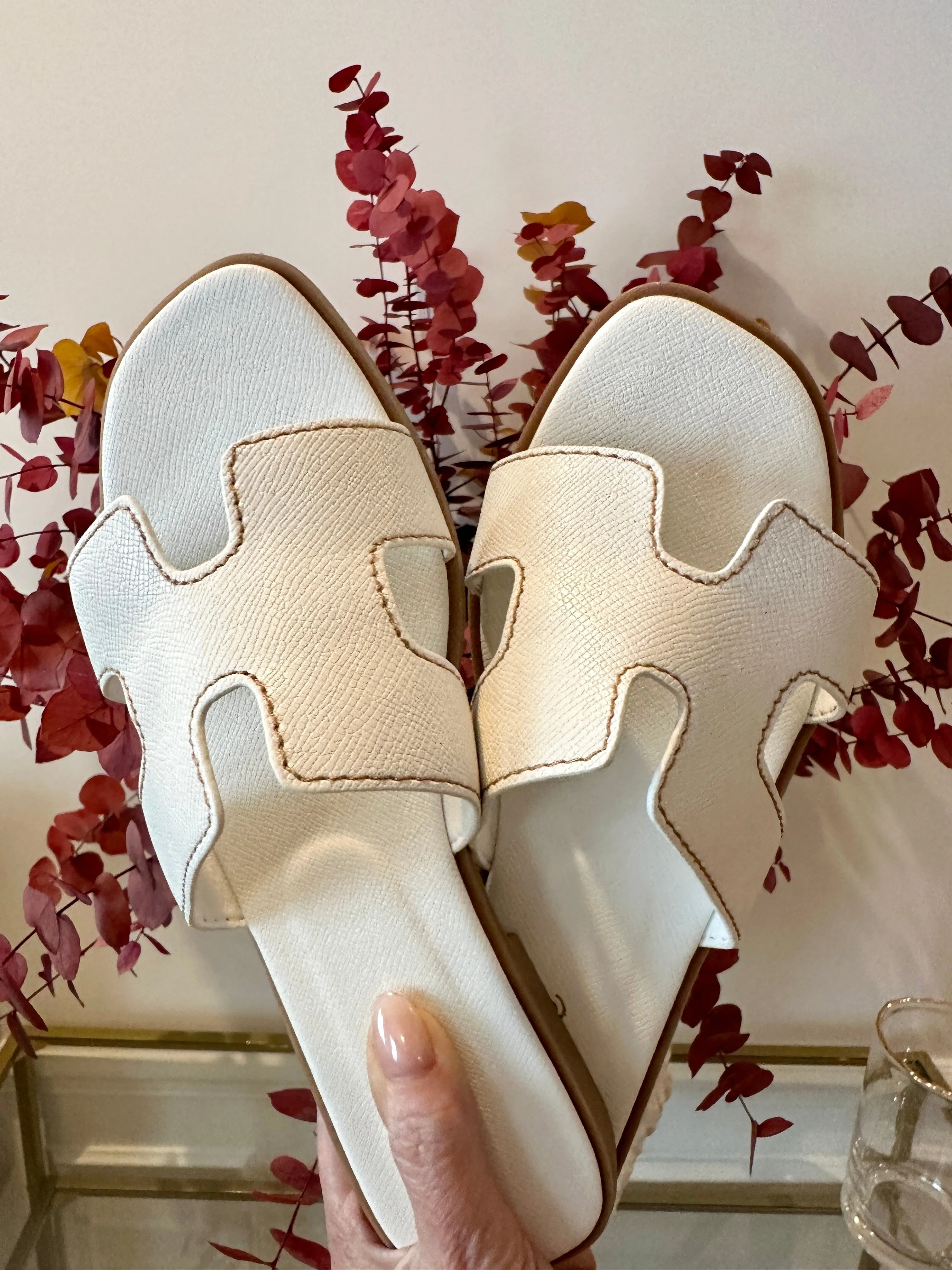FINAL SALE!! France Sandal in White sold by Glitzy Bella