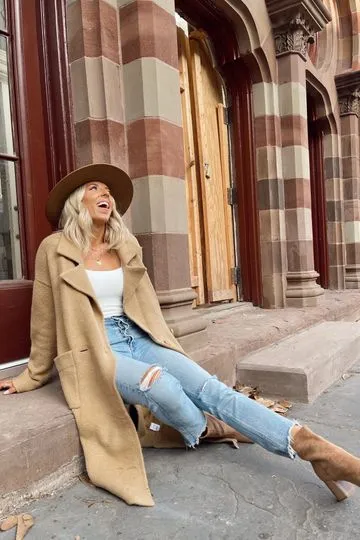 BEST SELLER!! Melrose Oversized Cardigan by Show Me Your Mumu in Camel sold by Glitzy Bella product image thumbnail 3