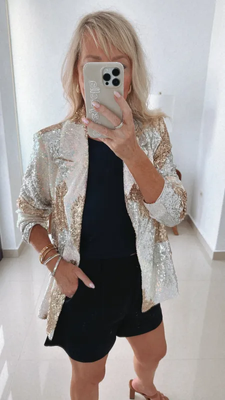 NEW!! Multi Sequin Blazer sold by Glitzy Bella