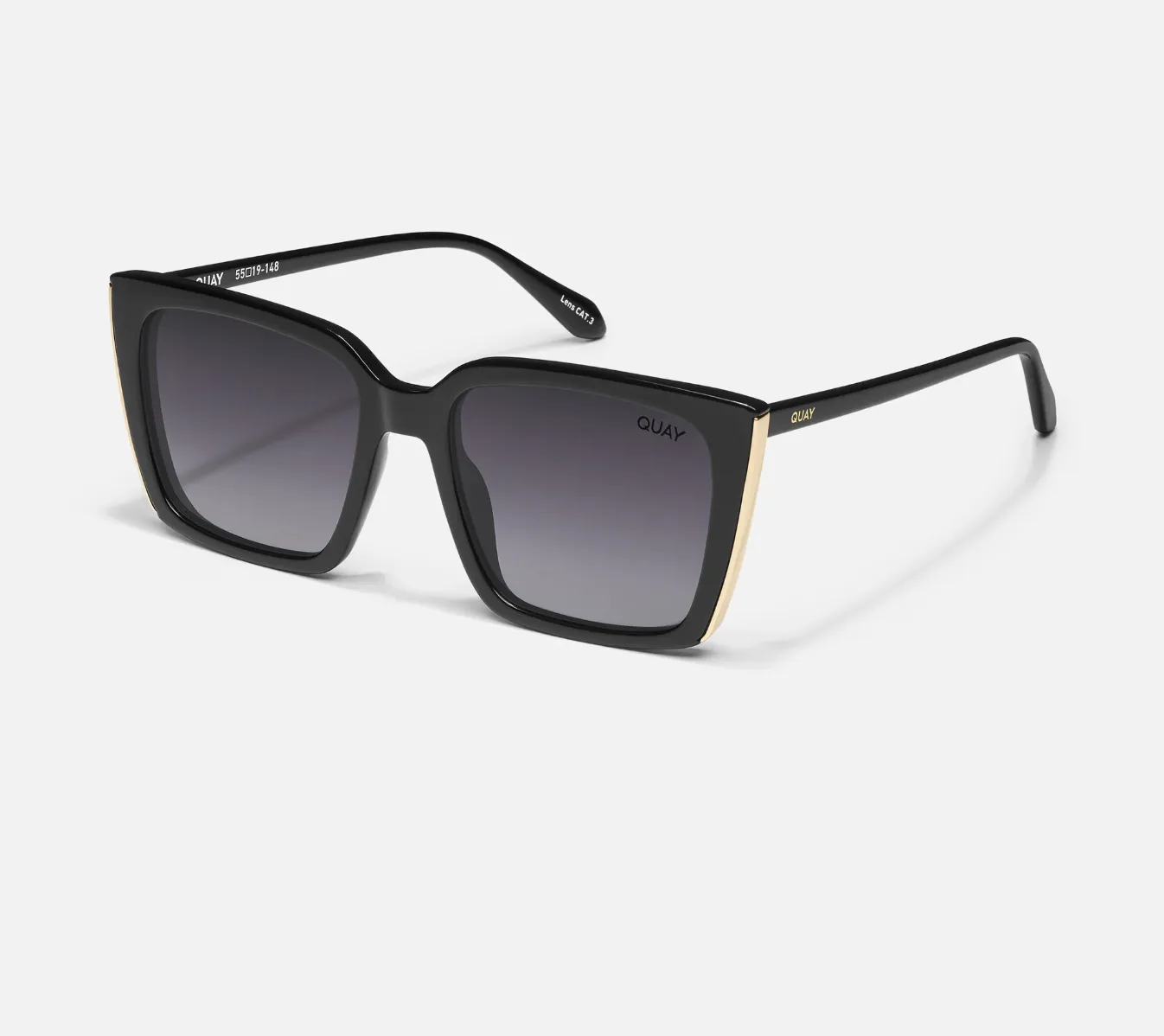 FINAL SALE!! "Front Cover" Black Square Sunglasses sold by Glitzy Bella product image thumbnail 2